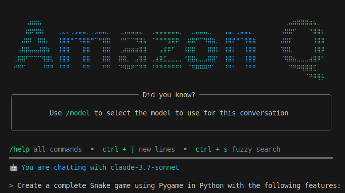 I Created Snake Game Clone with AmazonQ